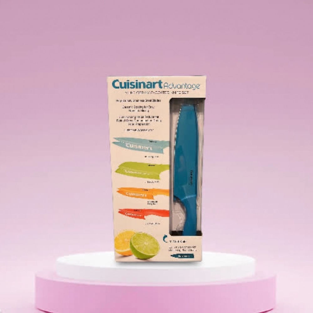 Cuisinart Advantage . 10-PC-ceramic- coated knife set. High quality stainless st